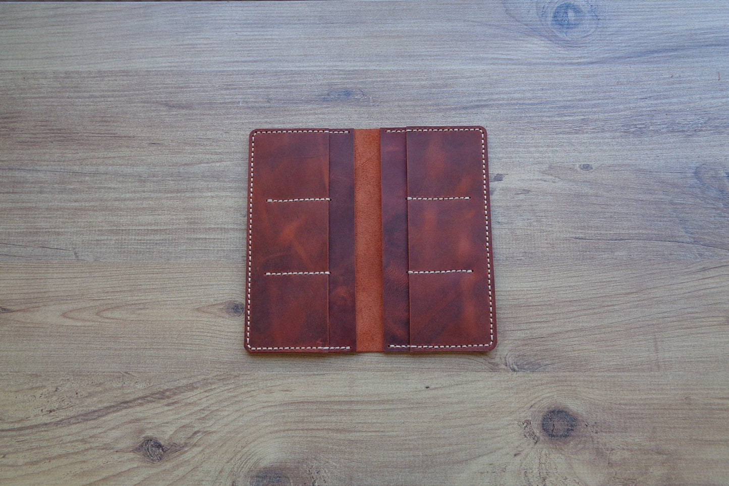 leather long wallet