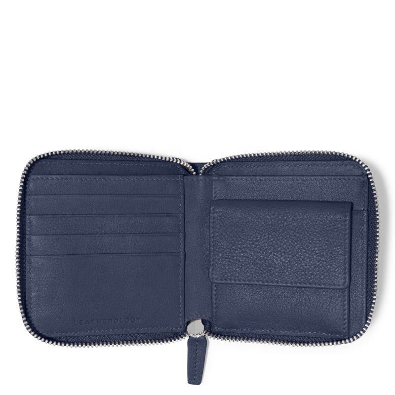 Blue Leather Wallet