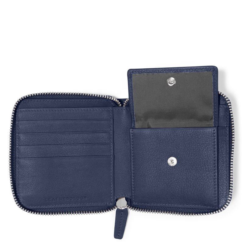 Blue Leather Wallet